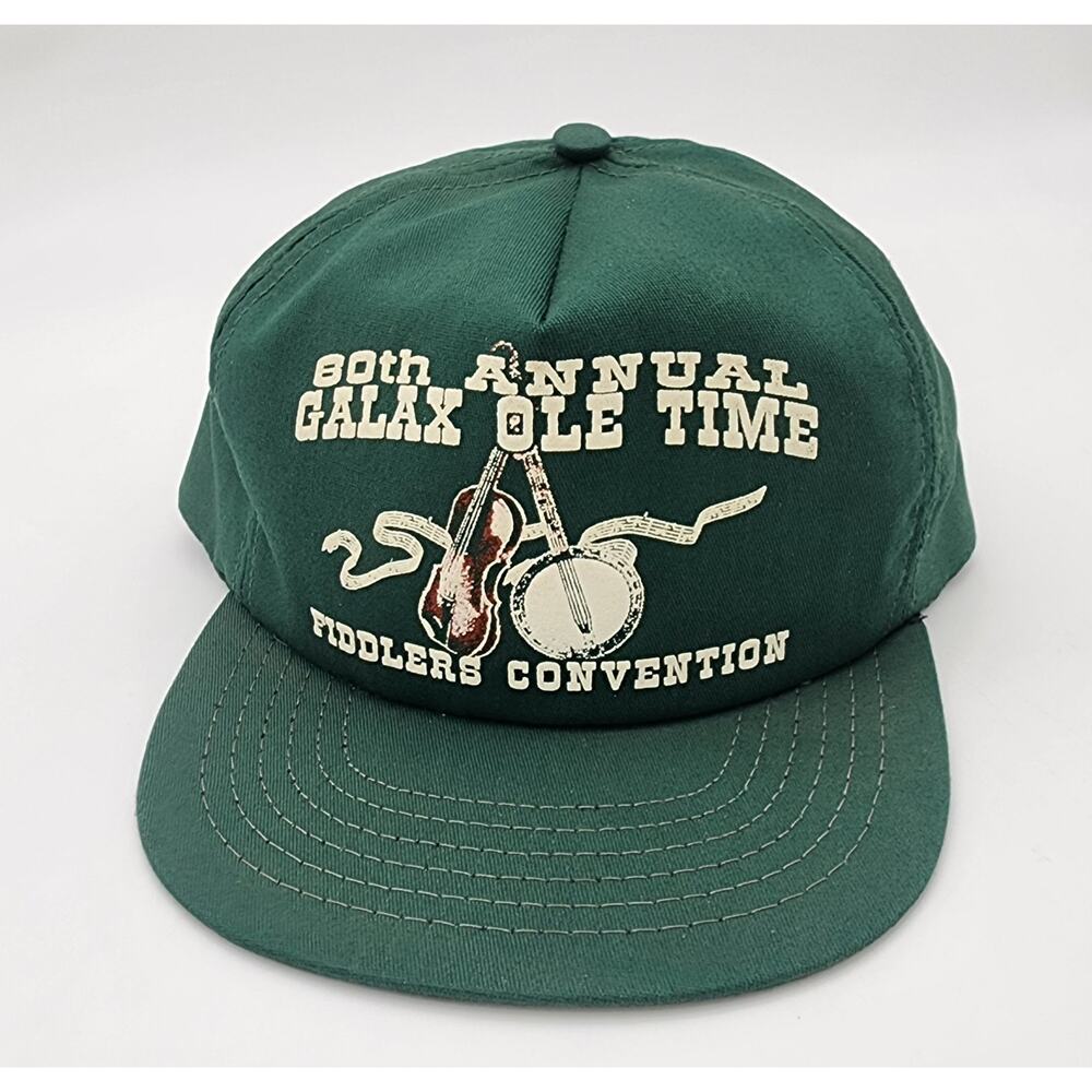 Galax 80th Annual Ole Time Old-Time Fiddler's Convention Snapback Cap USA Made